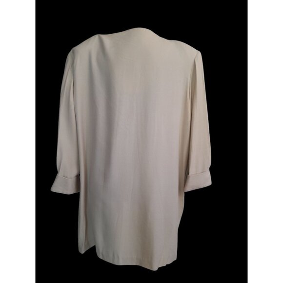 Vtg 80s Womens Size 16 Classic Preppy  Event Evening Career Blazer Vest Combo - Picture 5 of 11